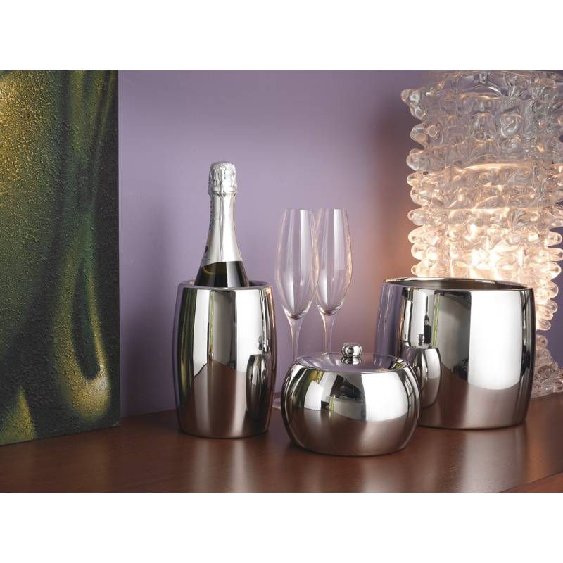 Vinci-Sphera Insulated Ice Bucket W/Grill S/S